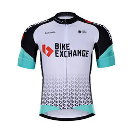 BONAVELO Cycling short sleeve jersey - BIKE EXCHANGE 2021 - light blue/black